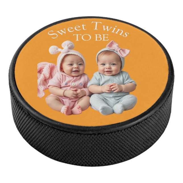 Sweet Twins in koordinierten Pastellen Eishockey Puck (3/4)