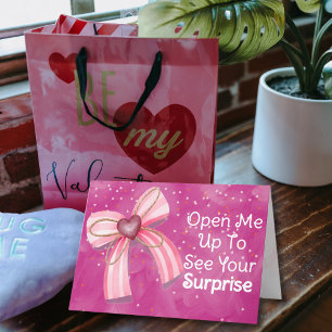Sweet Überraschung Valentinstag Feiertagskarte