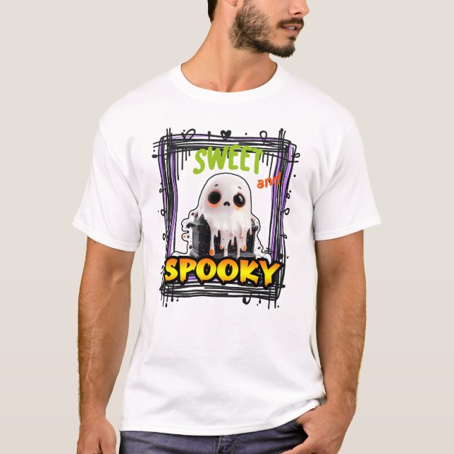 Sweet und lecker Nachtglücklich Halloween Beängsti T-Shirt (Vorderseite)