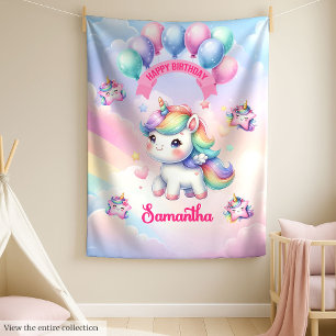 Sweet Unicorn Blanket Personalisiert Girl Geburtst Fleecedecke