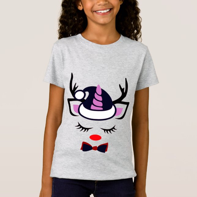 Sweet Unicorn Gesicht T-Shirt (Vorderseite)