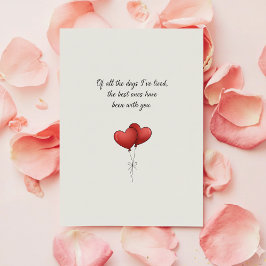 Sweet Valentine Card for Boyfriend Girlfriend Feiertagskarte