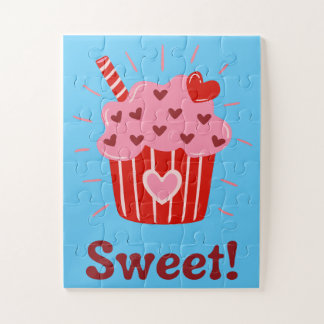 Sweet Valentine Cupcake Puzzle für Kinder