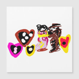 Sweet Valentine day dolls Magnetkarte