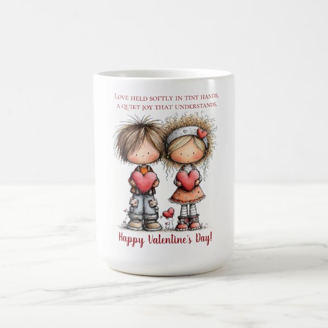 Sweet Valentine Friends – Whimsical Kids  Kaffeetasse (Mittel)