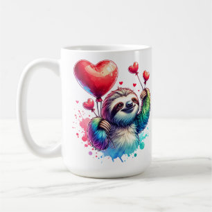 Sweet Valentine Sloth Kaffeetasse