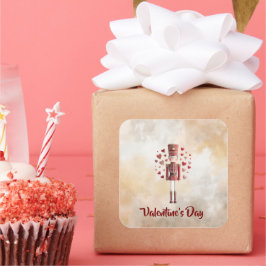 Sweet Valentine's Day Nutcracker Romantic Sticker