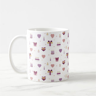 Sweet Valentine's Liebe Muster Kaffeetasse