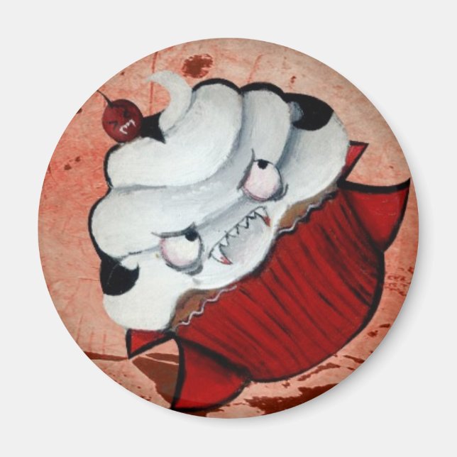 Sweet Vampire Cupcake Magnet (Vorne)