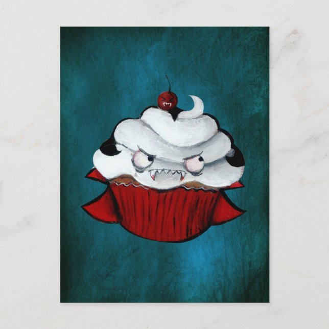 Sweet Vampire Cupcake Postkarte (Vorderseite)