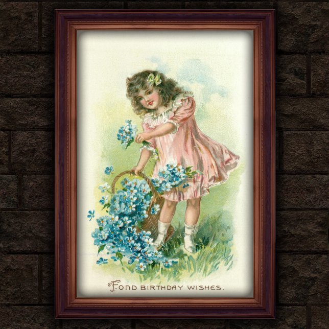 Sweet Vintag 1908 Floral Girl Birthday Poster (Von Creator hochgeladen)