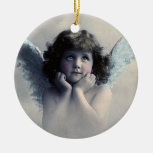 Sweet Vintag Angel Christmas Keramikornament