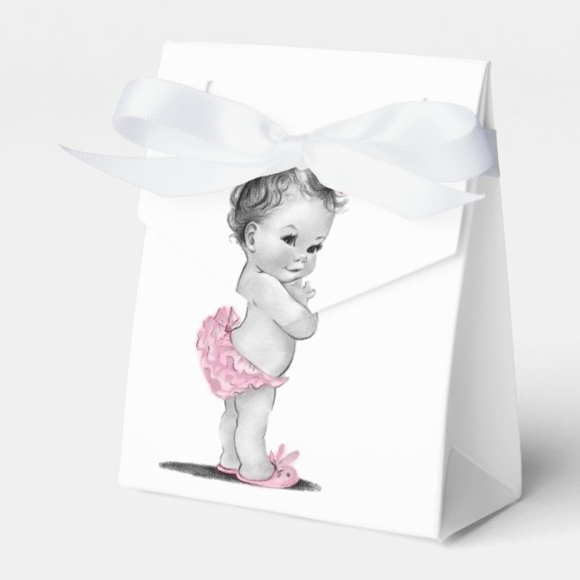 Sweet Vintag Baby Shower Fevor Boxen Geschenkschachtel (Vorderseite)