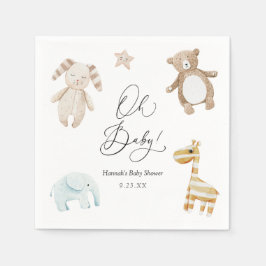Sweet Vintag Baby Shower Oh baby Napkins Serviette