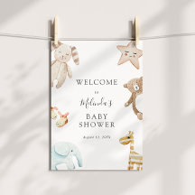 Sweet Vintag Baby Toys Dusche Begrüßungszeichen