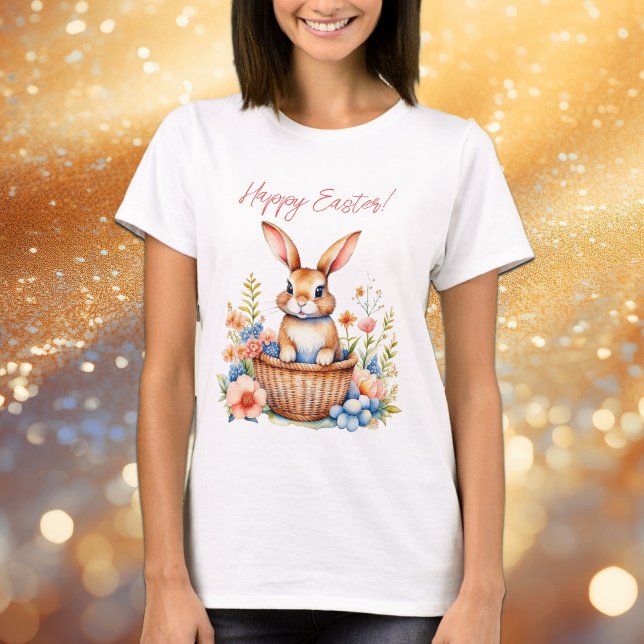 Sweet Vintag Happy Oaster Bunny Rabbit T-Shirt (Von Creator hochgeladen)