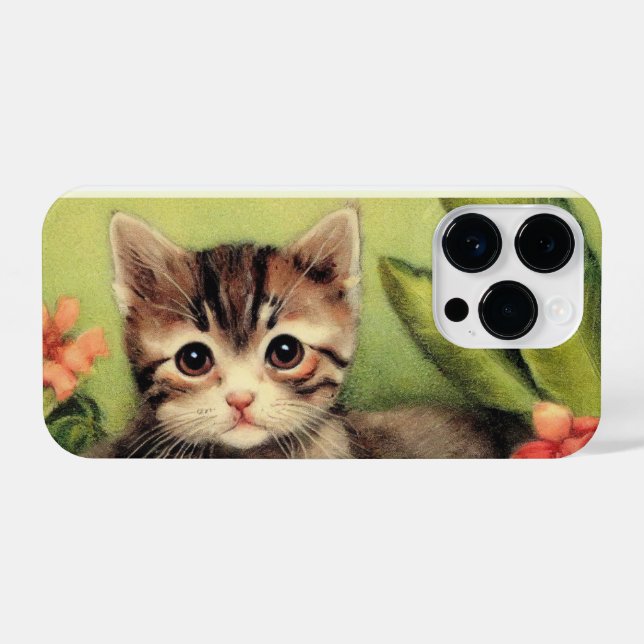 Sweet Vintag Kitten Phone Case iPhone Hülle (Rückseite (Horizontal))