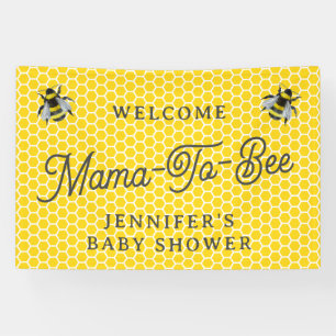 Sweet Vintag Mama-to-Bee Baby Dusche Herzlich will Banner