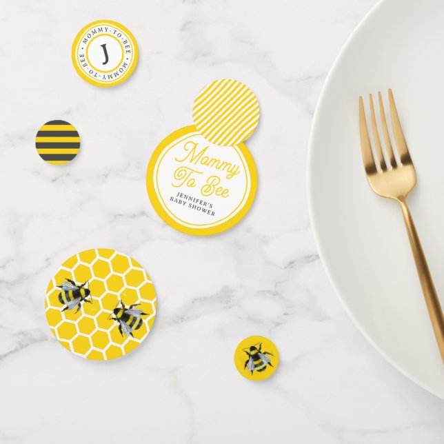 Sweet Vintag Mama-to-Bee Babydusche Konfetti (Gruppe)