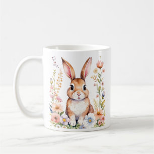 Sweet Vintag Ostersonnige Kaninchen Kaffeetasse