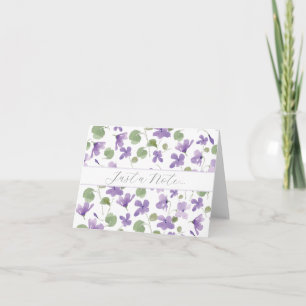 Sweet Violets Note Card