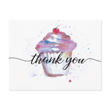 Sweet Watercolor cupcake Kein Logo Bäckerei