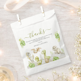 Sweet Watercolor Dinosaur Babydusche Geschenktütchen