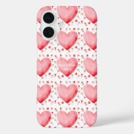 Sweet Watercolor Heart Valentine Phone Case