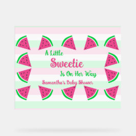 Sweet Watermelon Baby Dusche Acrylschild