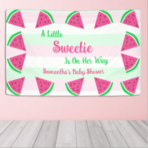 Sweet Watermelon Baby Dusche Banner