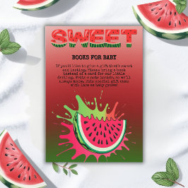 Sweet Watermelon Baby Dusche Begleitkarte