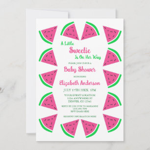 Sweet Watermelon Baby Dusche Einladung