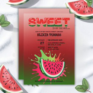 Sweet Watermelon Baby Dusche Einladung