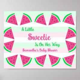 Sweet Watermelon Baby Dusche Poster