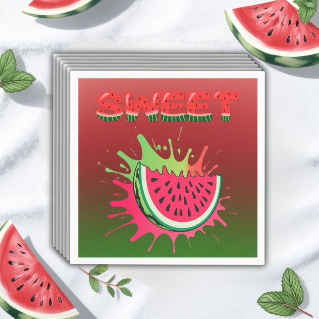 Sweet Watermelon Baby Dusche Serviette (Von Creator hochgeladen)