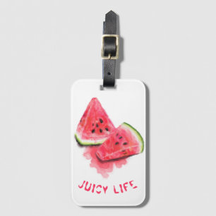 Sweet Watermelon Funny Luggage Tag - Custom Text Gepäckanhänger