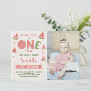 Sweet Watermelon Geburtstag Einladung für Kinder
