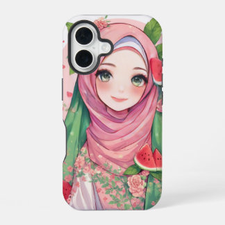 Sweet Watermelon Girl - Niedliches Anime iPhone 15 iPhone 16 Hülle