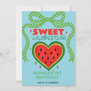 Sweet Watermelon Ribbon Sommer Einladung