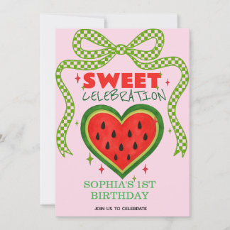Sweet Watermelon Ribbon Sommer Einladung
