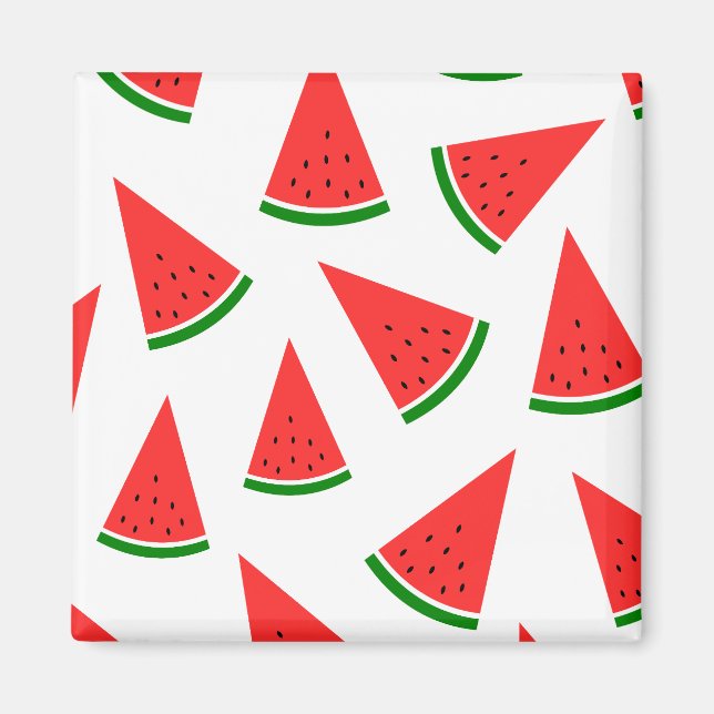 Sweet Watermelon Slice Pattern Magnet (Vorne)