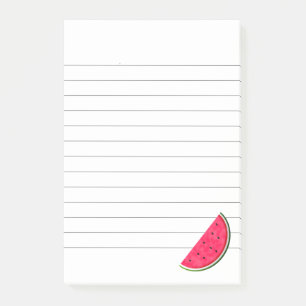 Sweet Watermelon Slice Zeichnend Lined Post-it Klebezettel