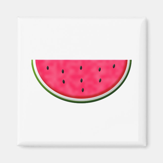 Sweet Watermelon Slice Zeichnend Magnet (Vorne)
