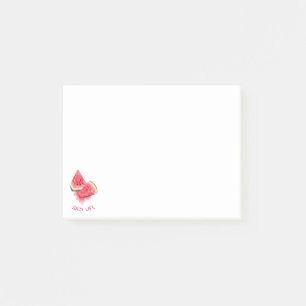Sweet Watermelon Sticky Notes - Custom Text Post-it Klebezettel