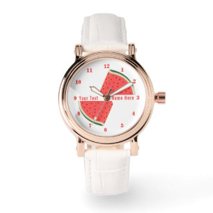 Sweet Watermelon Watch mit benutzerdefiniertem Tex Armbanduhr