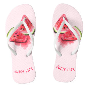 Sweet Watermelons Funny Flip Flops - Custom Text