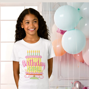 Sweet Whimsical Birthday Girl T-Shirt