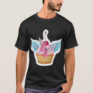Sweet Whimsy: Cupcake mit Wings T - Shirt Design