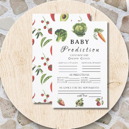 Sweet White Garden Baby Dusche Vorhersage