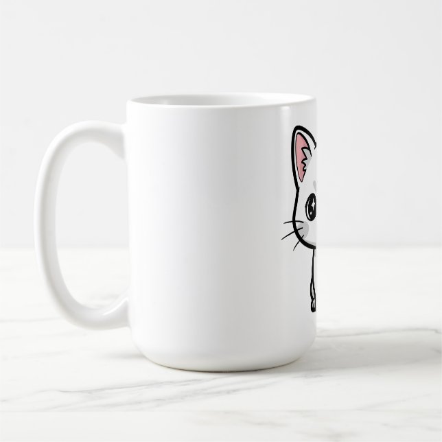 Sweet White Kitten Kaffeetasse (Links)